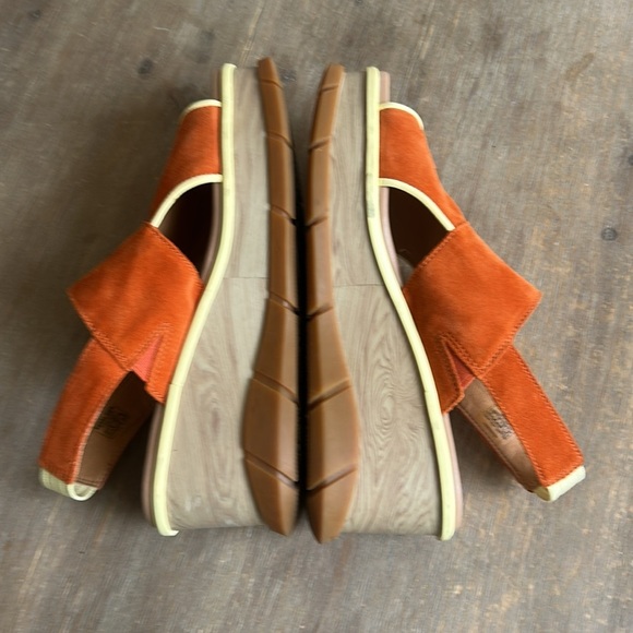 Sorel Joanie III Desert Sun Suede Wedge Platform Comfort Sling Back Sandals - Picture 11 of 17